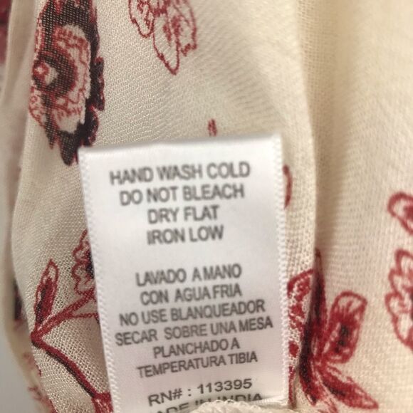 NEW Altar’d State Cream/ Red Floral Off Shoulder Dress - Picture 16 of 16